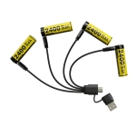 NiteCore NH2400 USB-C Rechargeable Li-ion AA Battery (4Pack)