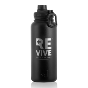 REVIVE x Lizzard 960ml Steel Flask Black