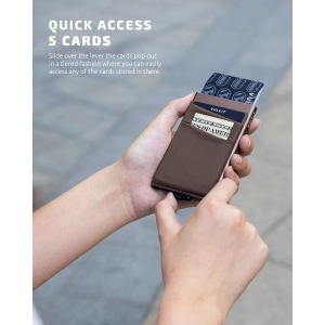 VULKIT - Elastic Cloth Slot Card Holder - Nickle Grey