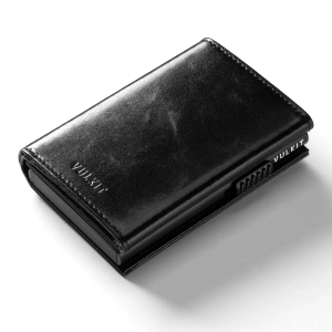 VULKIT - VC302P Tri-fold Wallet - Waxleather Black