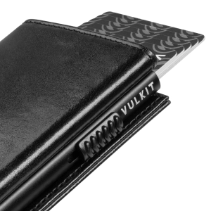 VULKIT - VC302P Tri-fold Wallet - Waxleather Black